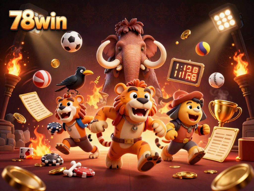 Engage in thrilling gambling adventures with 78win at a prehistoric casino filled with action!
