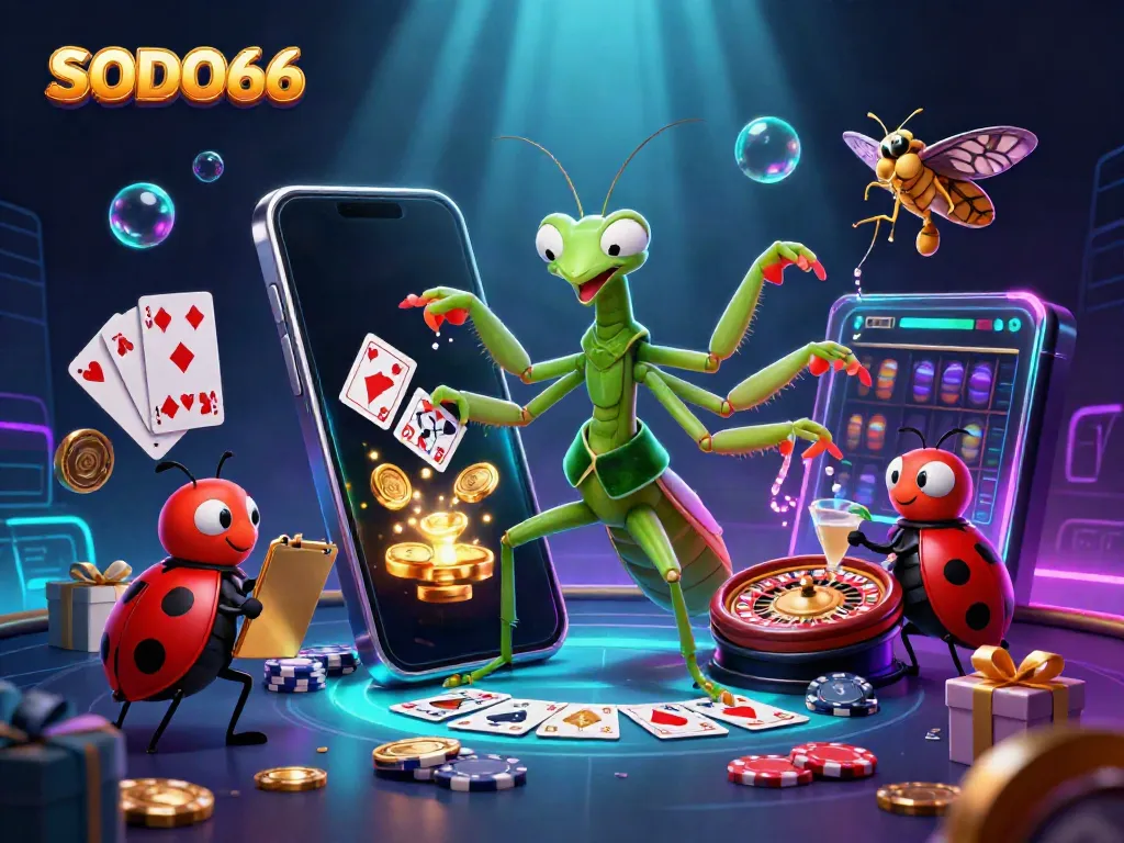 Experience the thrilling world of SODO66 with vibrant slot games and engaging casino atmosphere.