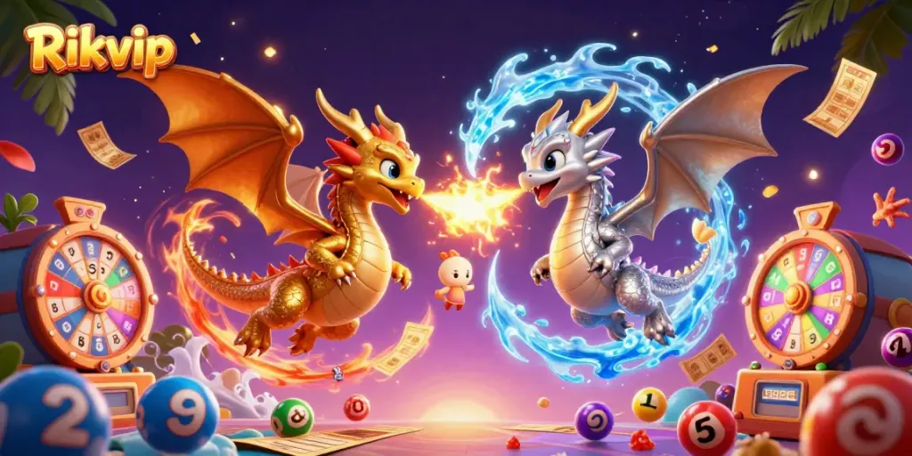 Experience the excitement of Rikvip with dynamic dragons, vibrant bingo, and lottery elements.