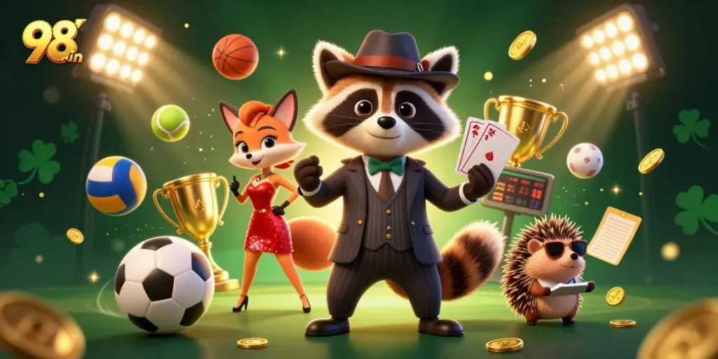 Engage with 98win while enjoying exciting dynamic scenes of gaming and betting action.