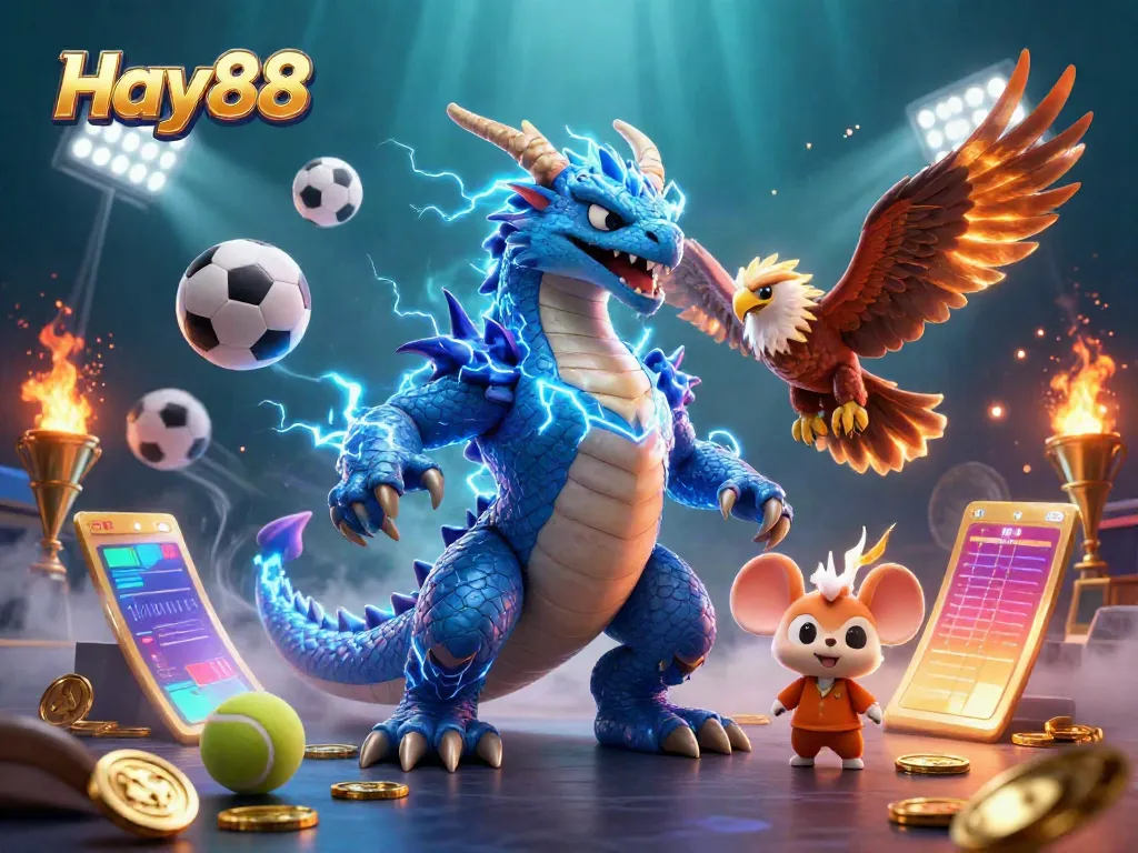 Experience thrilling wins with Hay88's vibrant online gaming scene featuring interactive sports elements.